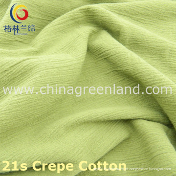 100% algodão Crepe Thicken tecido Imitação de linho-algodão para têxteis (GLLML221)